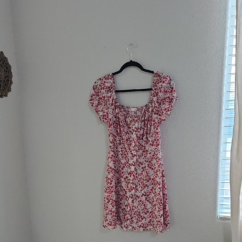 Bailey Blue Red and White Floral Mini Dress